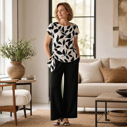 Zelinda Saviano™ Coordinated Two-Piece Set for All-Day Comfort