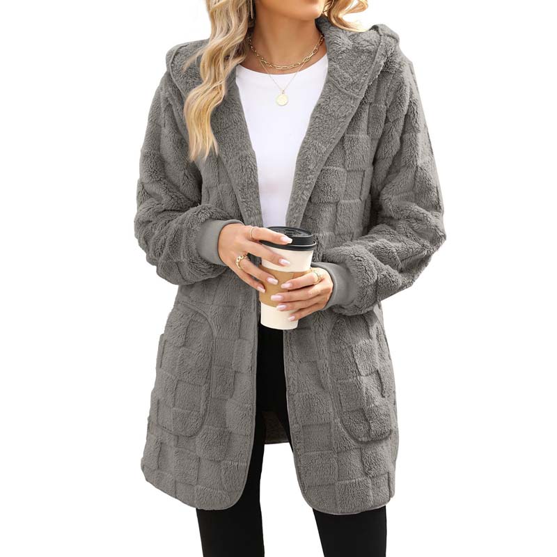 Zenaide Salerno™ Cozy Checkered Cardigan for Everyday Layering