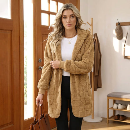 Zenaide Salerno™ Cozy Checkered Cardigan for Everyday Layering