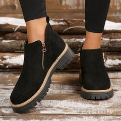 ZipStryde™ Sleek Zip Ankle Boots